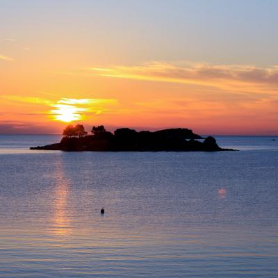 Croatian Photo Tour sunset in bay of Gradina, west end of the island of Korcula